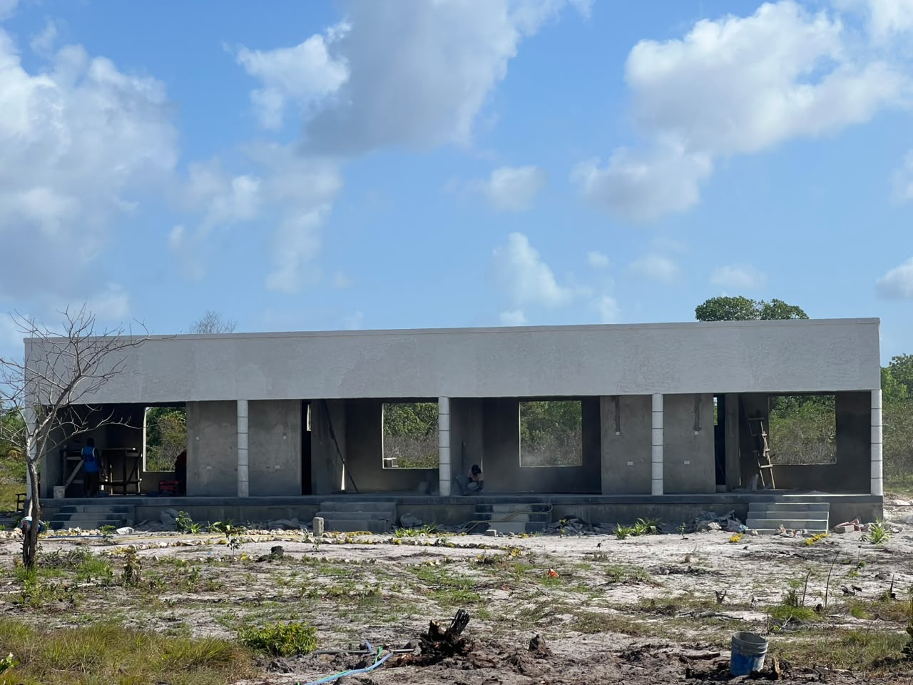 Current construction progress of visitor accommodation on Mafia Island
